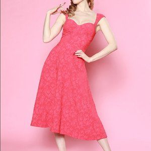 Bettie Page Roman Holiday Swing Dress EUC 14